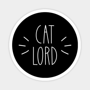 Cat Lord | Simple | White Magnet